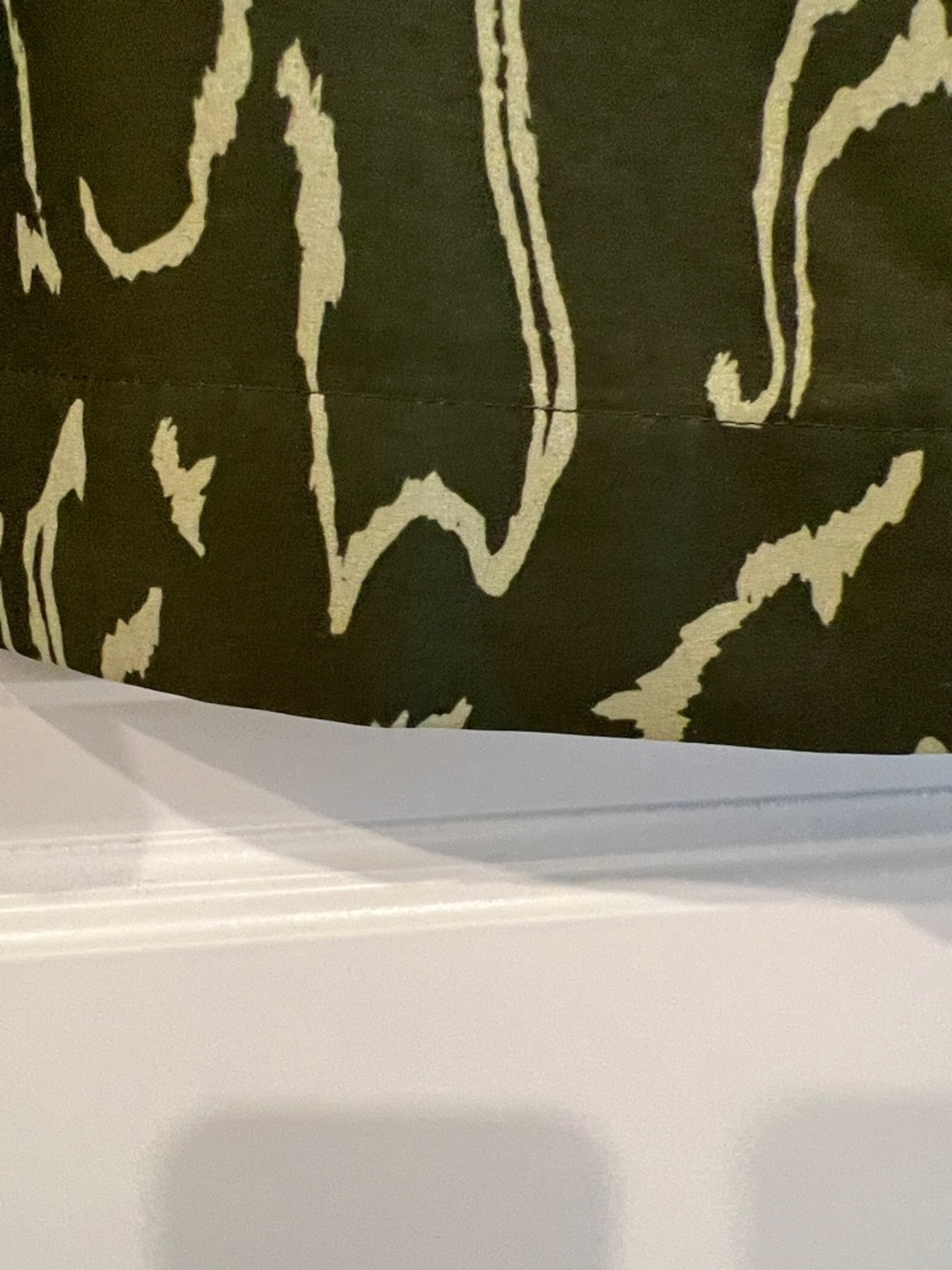 Athleta Dark Green A-Line Skirt with Mint Abstract Print - Picture 9 of 10